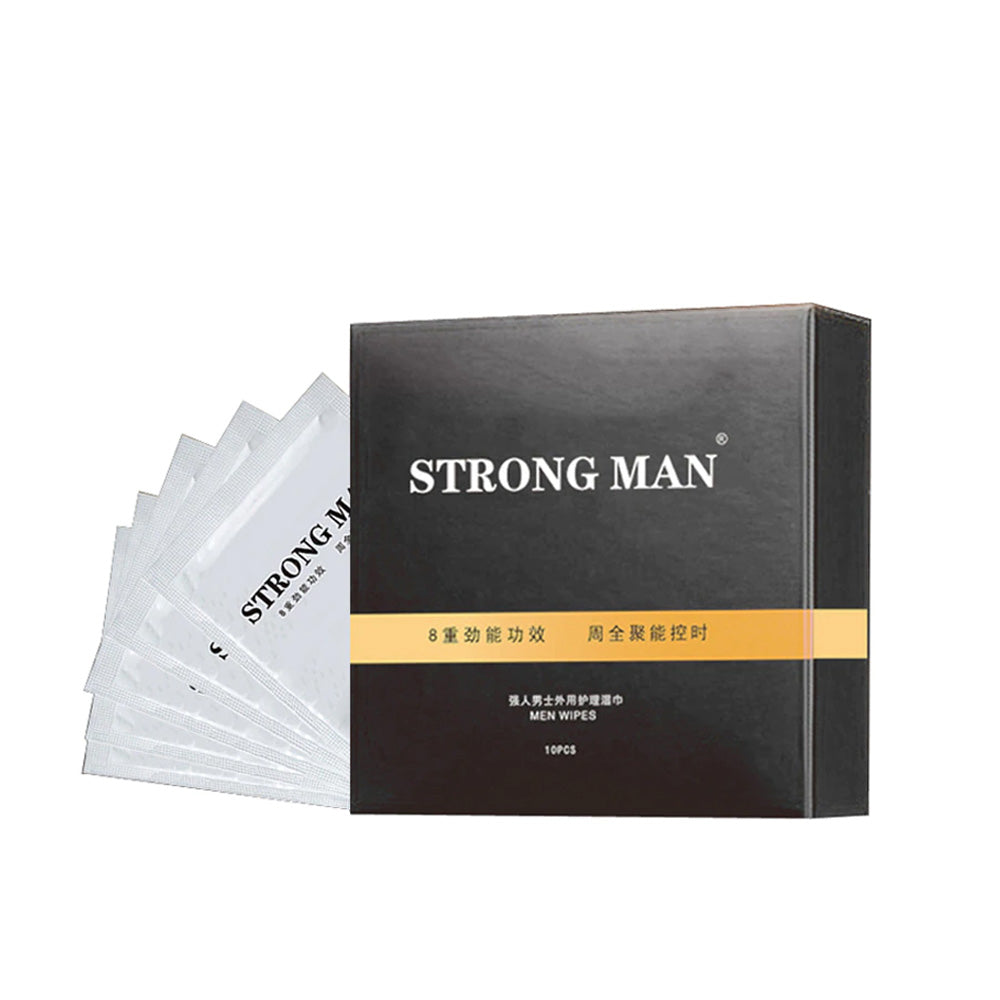 Strong Man Sex Delay Wipes